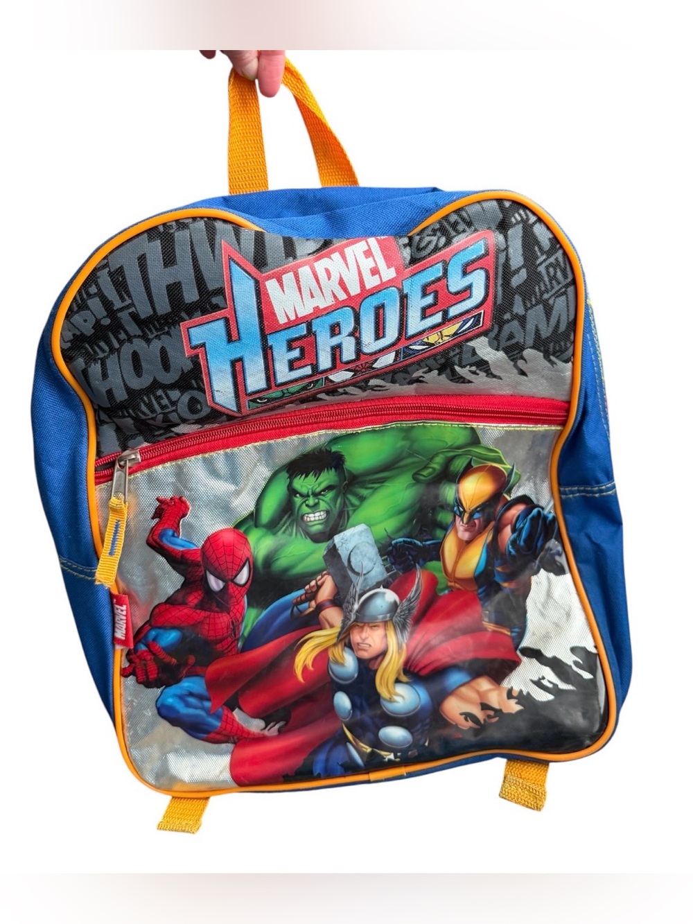 Marvel Heroes Kids Backpack Spider-Man Hulk Thor Wolverine Back to School